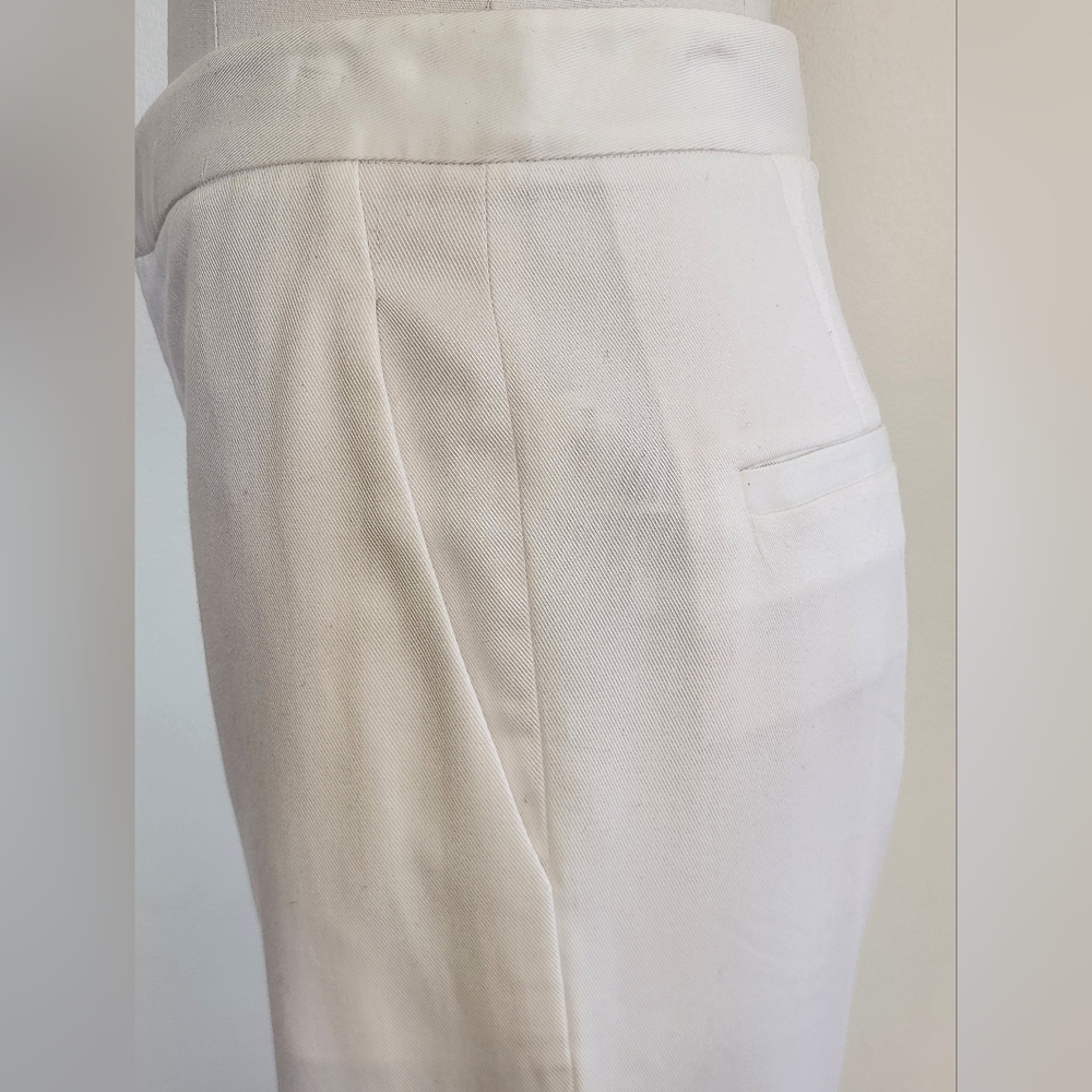 NWT || TIBI || Sebastian White Trousers  Straight Legs Immaculate Sz 2 - Picture 6 of 12